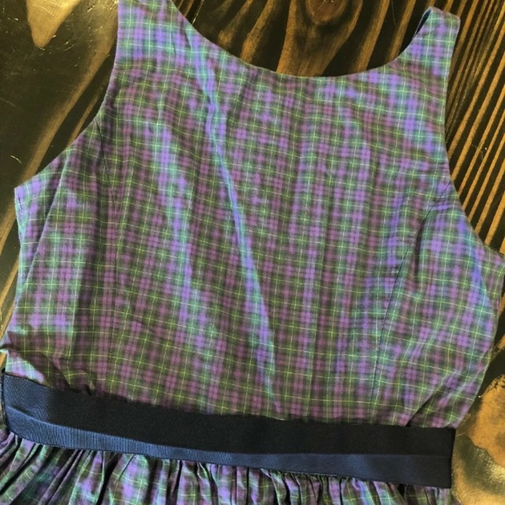 Polo Ralph Lauren Tartan Plaid Dress Sz 14 - Picture 2 of 8